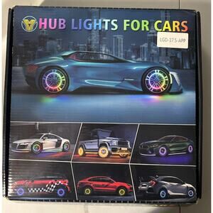Hub Lights for Cars 4 pcs Wheel lights for wheels multi color